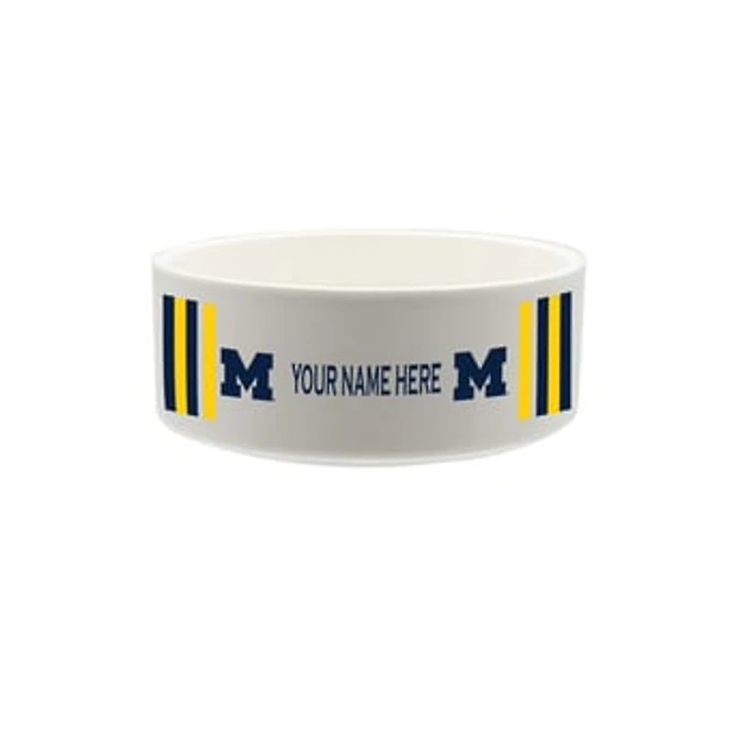The Memory Company Michigan Wolverines 35oz. Personalized Ceramic Pet Bowl