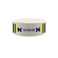 The Memory Company Michigan Wolverines 35oz. Personalized Ceramic Pet Bowl