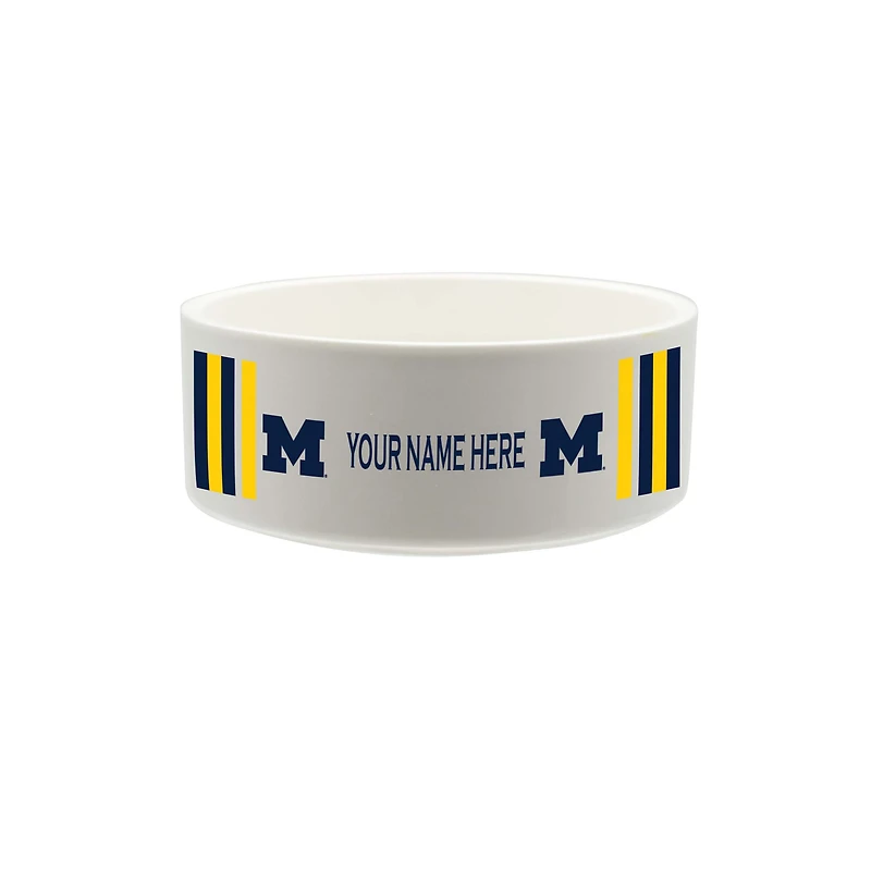 The Memory Company Michigan Wolverines 35oz. Personalized Ceramic Pet Bowl