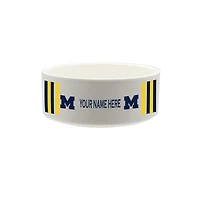 The Memory Company Michigan Wolverines 35oz. Personalized Ceramic Pet Bowl