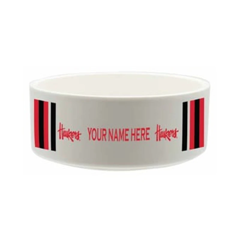 The Memory Company Nebraska Huskers 35oz. Personalized Ceramic Pet Bowl
