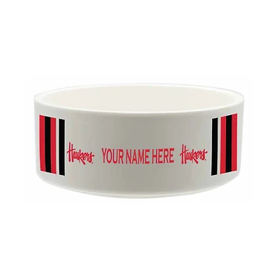 The Memory Company Nebraska Huskers 35oz. Personalized Ceramic Pet Bowl