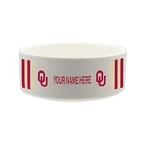 The Memory Company Oklahoma Sooners 35oz. Personalized Ceramic Pet Bowl