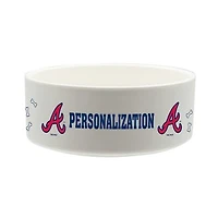The Memory Company Atlanta Braves 35oz. Personalized Ceramic Pet Bowl