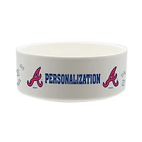 The Memory Company Atlanta Braves 35oz. Personalized Ceramic Pet Bowl