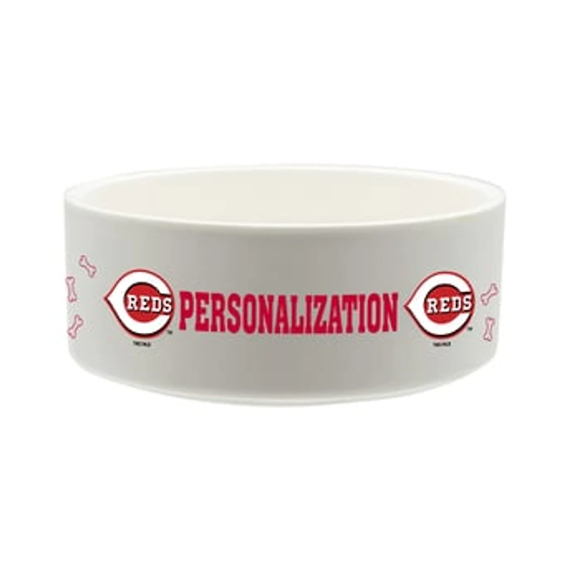 The Memory Company Cincinnati Reds 35oz. Personalized Ceramic Pet Bowl