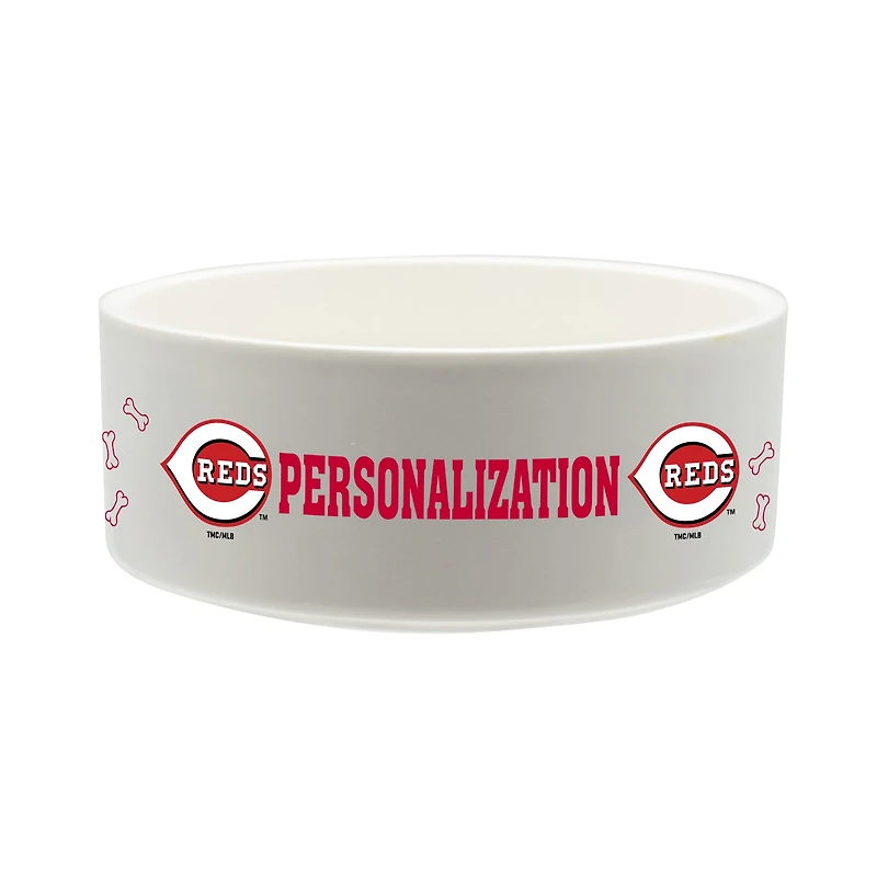 The Memory Company Cincinnati Reds 35oz. Personalized Ceramic Pet Bowl