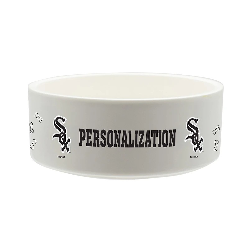 The Memory Company Chicago White Sox 35oz. Personalized Ceramic Pet Bowl
