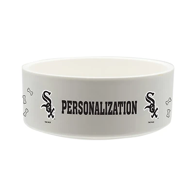 The Memory Company Chicago White Sox 35oz. Personalized Ceramic Pet Bowl