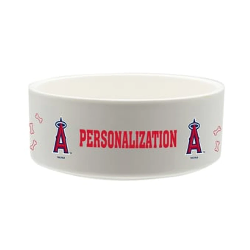 The Memory Company Los Angeles Angels 35oz. Personalized Ceramic Pet Bowl