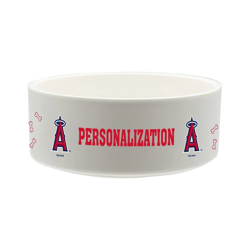 The Memory Company Los Angeles Angels 35oz. Personalized Ceramic Pet Bowl