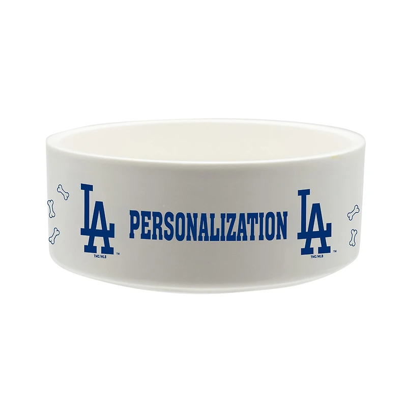 The Memory Company Los Angeles Dodgers 35oz. Personalized Ceramic Pet Bowl