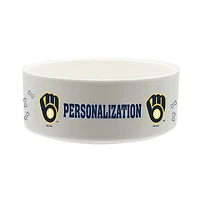 The Memory Company Milwaukee Brewers 35oz. Personalized Ceramic Pet Bowl