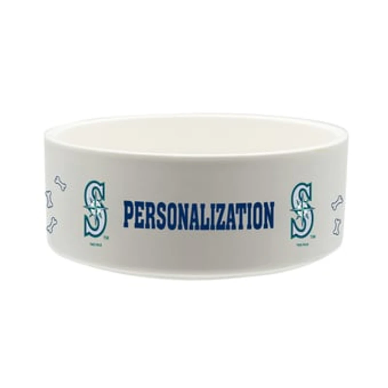 The Memory Company Seattle Mariners 35oz. Personalized Ceramic Pet Bowl