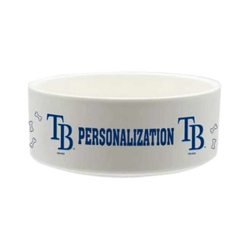 The Memory Company Tampa Bay Rays 35oz. Personalized Ceramic Pet Bowl