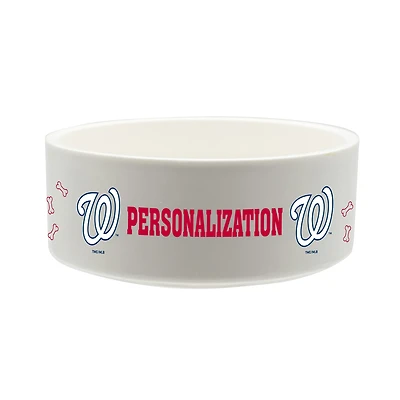 The Memory Company Washington Nationals 35oz. Personalized Ceramic Pet Bowl