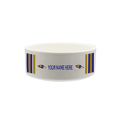 The Memory Company Baltimore Ravens 35oz. Personalized Ceramic Pet Bowl