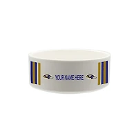 The Memory Company Baltimore Ravens 35oz. Personalized Ceramic Pet Bowl