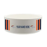 The Memory Company Denver Broncos 35oz. Personalized Ceramic Pet Bowl