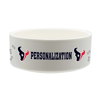 The Memory Company Houston Texans 35oz. Personalized Ceramic Pet Bowl