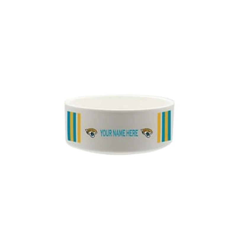 The Memory Company Jacksonville Jaguars 35oz. Personalized Ceramic Pet Bowl