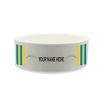 The Memory Company Los Angeles Chargers 35oz. Personalized Ceramic Pet Bowl