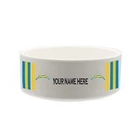 The Memory Company Los Angeles Chargers 35oz. Personalized Ceramic Pet Bowl