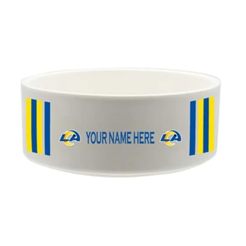 The Memory Company Los Angeles Rams 35oz. Personalized Ceramic Pet Bowl