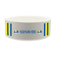 The Memory Company Los Angeles Rams 35oz. Personalized Ceramic Pet Bowl