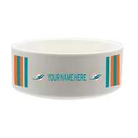 The Memory Company Miami Dolphins 35oz. Personalized Ceramic Pet Bowl