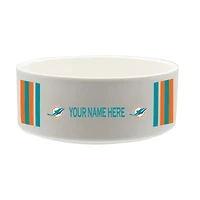 The Memory Company Miami Dolphins 35oz. Personalized Ceramic Pet Bowl