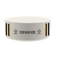 The Memory Company New Orleans Saints 35oz. Personalized Ceramic Pet Bowl
