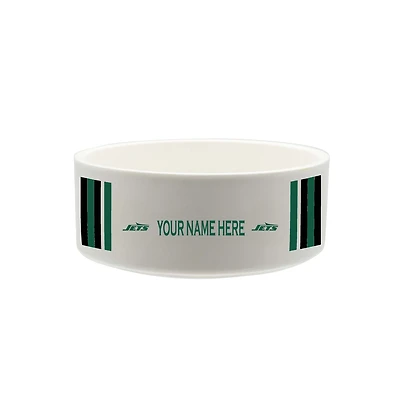 The Memory Company New York Jets 35oz. Personalized Ceramic Pet Bowl
