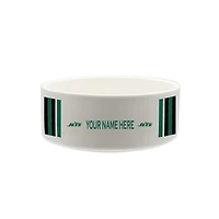 The Memory Company New York Jets 35oz. Personalized Ceramic Pet Bowl
