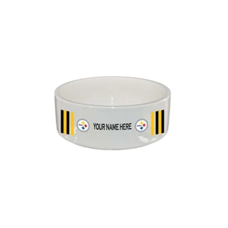 The Memory Company Pittsburgh Steelers 35oz. Personalized Ceramic Pet Bowl