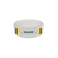 The Memory Company Pittsburgh Steelers 35oz. Personalized Ceramic Pet Bowl