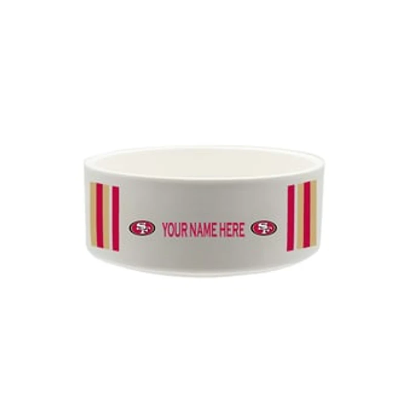 The Memory Company San Francisco 49ers 35oz. Personalized Ceramic Pet Bowl