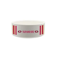 The Memory Company San Francisco 49ers 35oz. Personalized Ceramic Pet Bowl