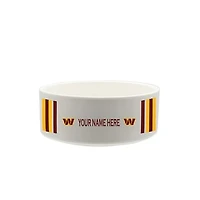 The Memory Company Washington Commanders 35oz. Personalized Ceramic Pet Bowl