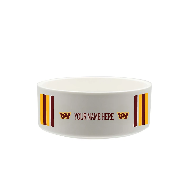 The Memory Company Washington Commanders 35oz. Personalized Ceramic Pet Bowl