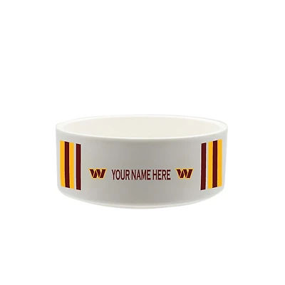 The Memory Company Washington Commanders 35oz. Personalized Ceramic Pet Bowl