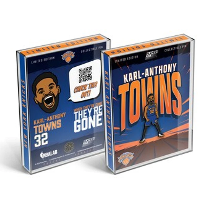 Players Pins™ Karl-Anthony Towns New York Knicks Limited Edition Collectible Pin