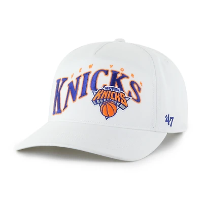 Men's '47 White New York Knicks Wave Hitch Adjustable Hat