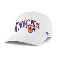 Men's '47 White New York Knicks Wave Hitch Adjustable Hat