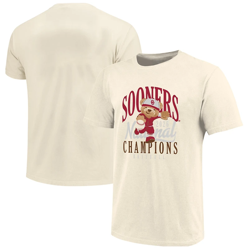 Toddler Image One Cream Oklahoma Sooners 2026 NCAA Baseball Men's College World Series Champions Bear T-Shirt