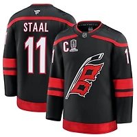 Men's Fanatics Jordan Staal Black Carolina Hurricanes 2026 Stanley Cup Champions Patched Premium Jersey