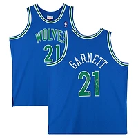 Kevin Garnett Minnesota Timberwolves Autographed Mitchell & Ness Blue 1995-96 Swingman Jersey with "'95 5th Pick" Inscription - Limited Edition of 5