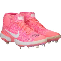 Christian Yelich Milwaukee Brewers Autographed Game-Used Pink Nike Cleats vs. Atlanta Braves on May 8, 2022 with "Game Used" Inscription