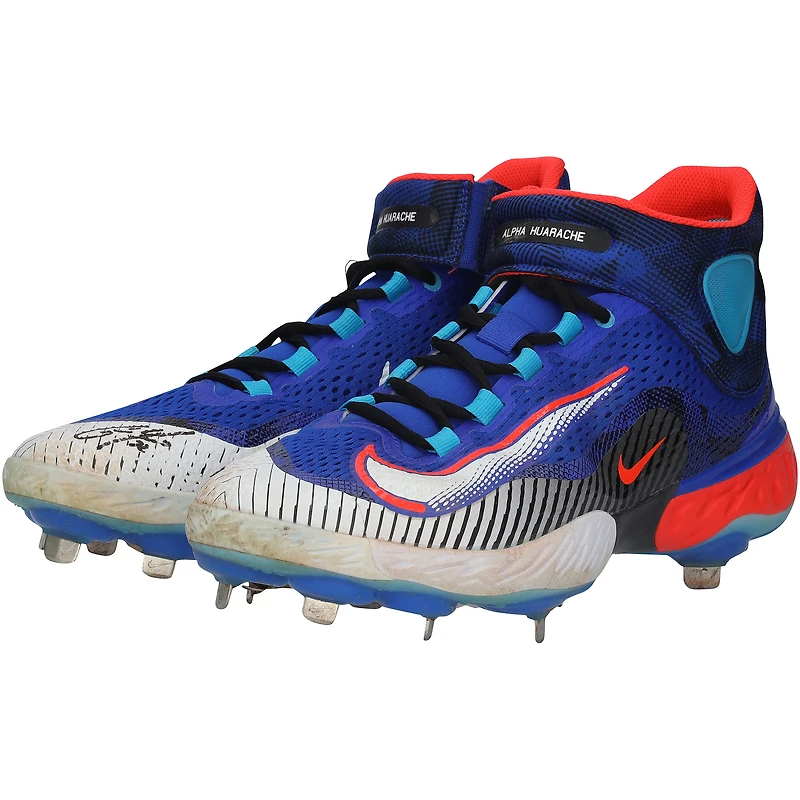Christian Yelich Milwaukee Brewers Autographed Game-Used Blue Nike Cleats vs. Pittsburgh Pirates on June 18, 2023 with "Game Used" Inscription