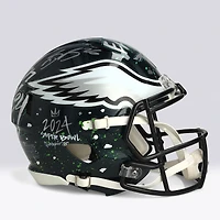Saquon Barkley Philadelphia Eagles Autographed Speed Authentic Helmet - Art by King Saladeen - Limited Edition #1/1 - BB14001606